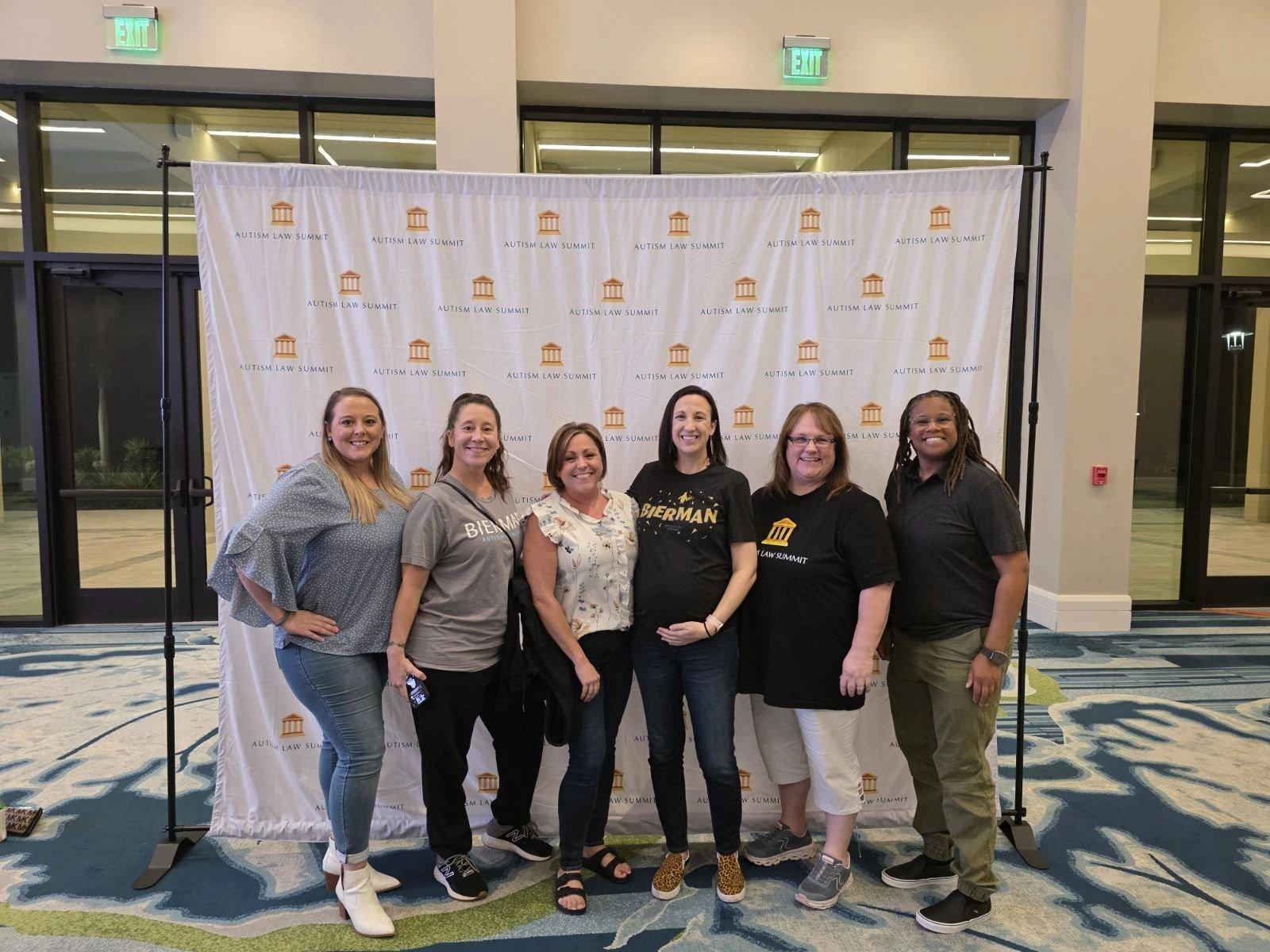 Michele Silcox-Beal (fifth from left) with colleagues at the Autism Law Summit — one of the field-specific conferences where she has been a regular presence on billing, compliance, and RCM topics.