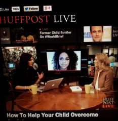 Tibebu appearing on HuffPost Live