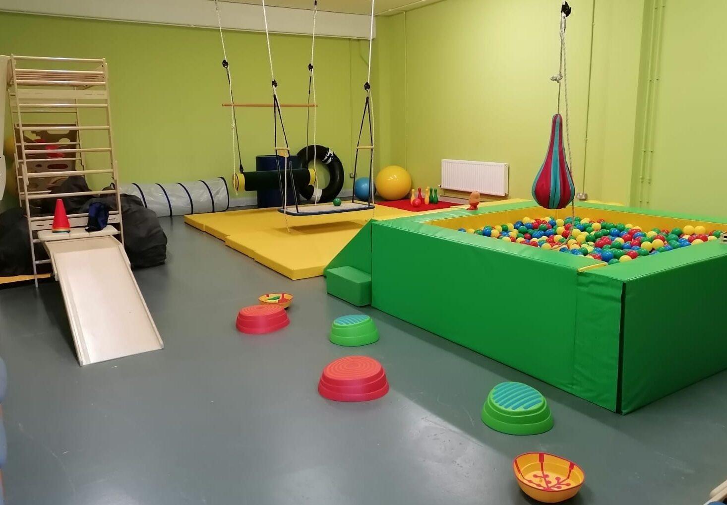 A center-based ABA therapy room. The clinic build-out model — opening new centers to gain market share — was the dominant PE growth strategy throughout the roll-up era.