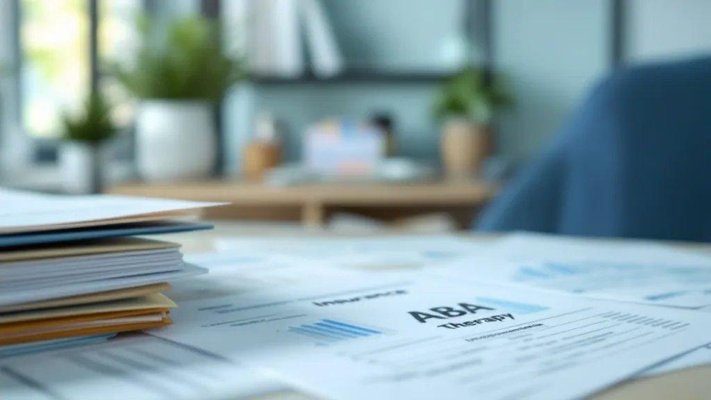 Insurance documentation and prior-authorization paperwork for ABA therapy