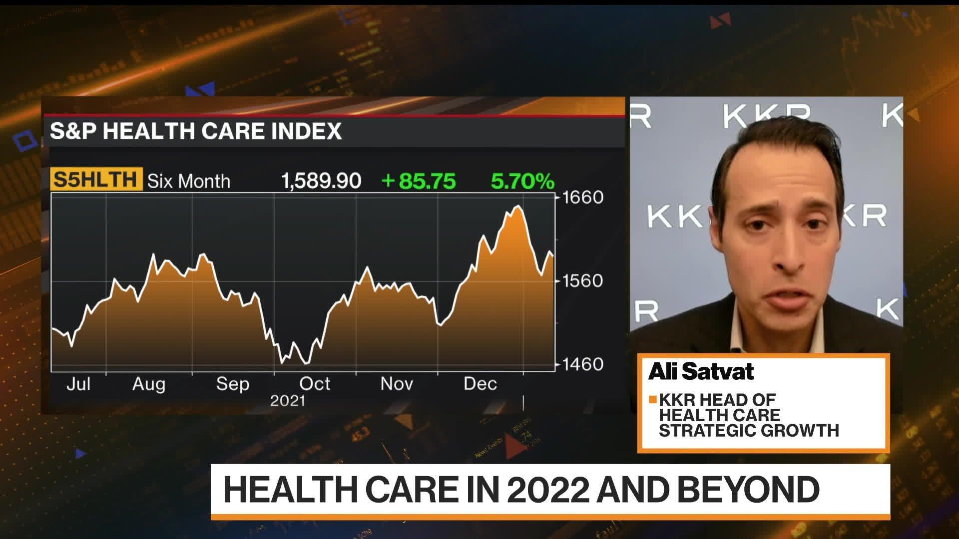 Satvat on Bloomberg in January 2022, shortly after KKR closed its Health Care Strategic Growth Fund II at $4 billion