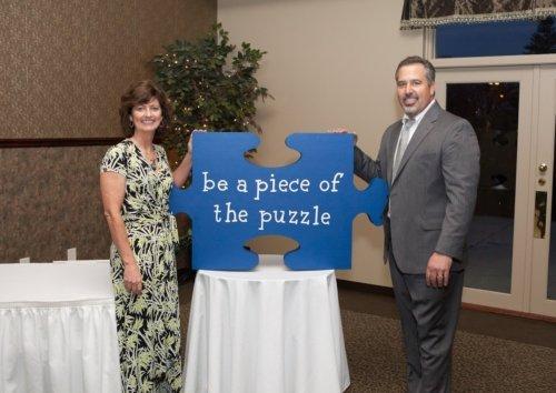 Sandy and Gregg Maggioli at an autism awareness event