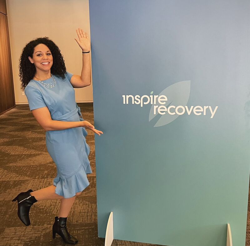 Tibebu at an Inspire Recovery event