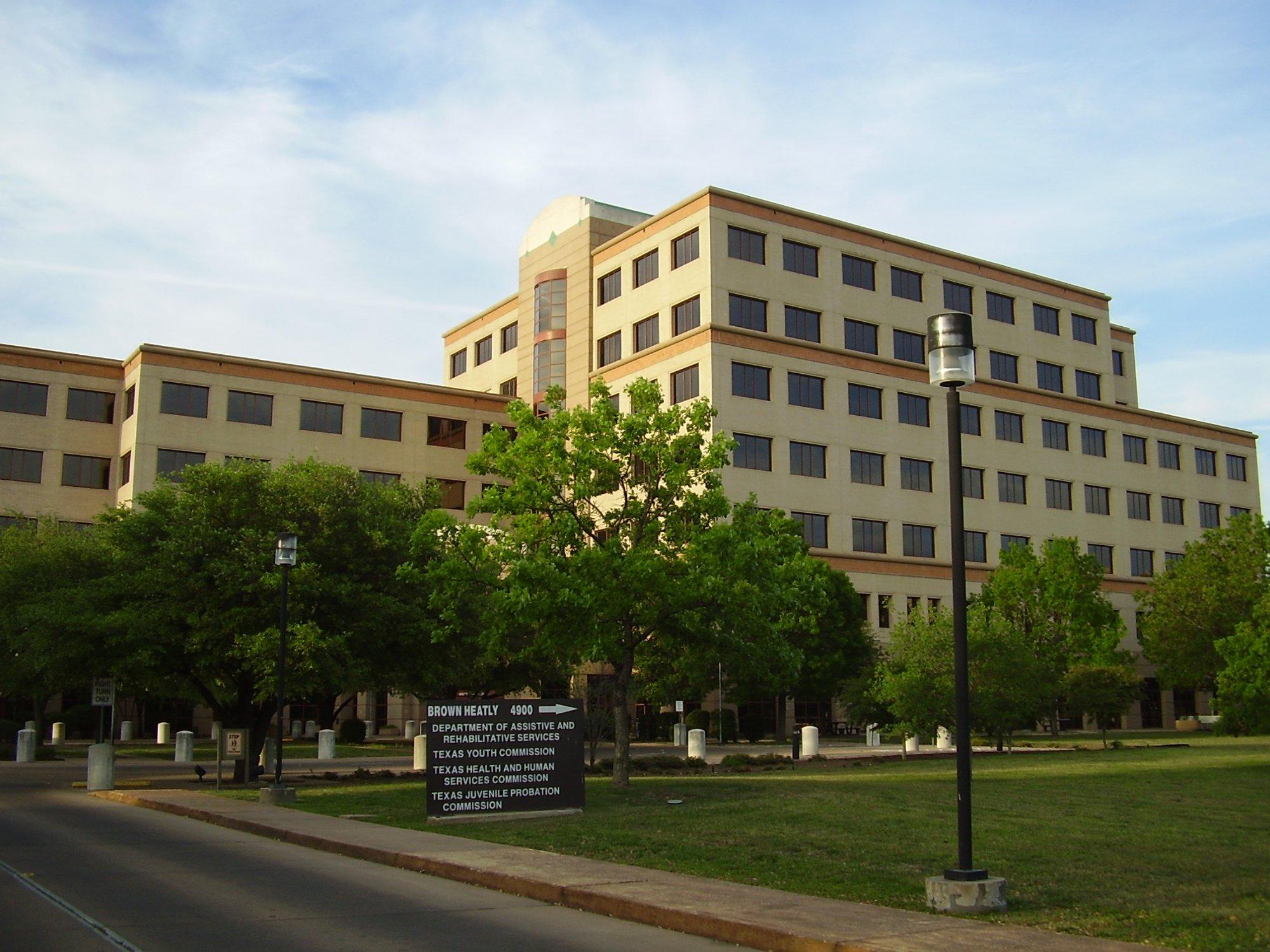 The Brown-Heatly building complex in Austin, home to the Texas Health and Human Services Commission