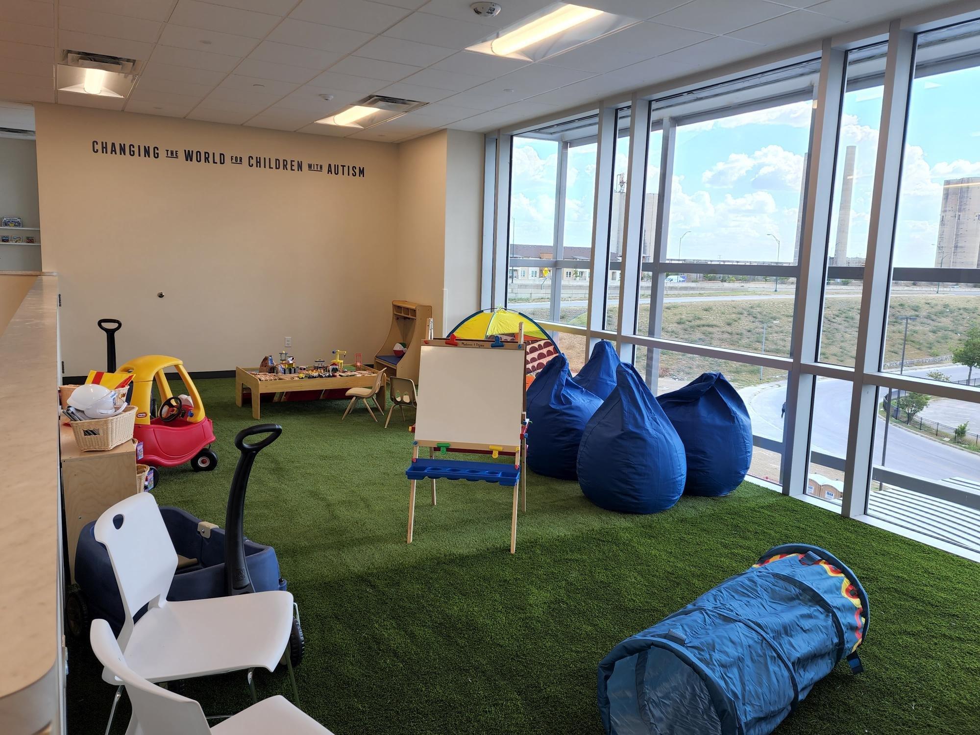 Inside an ABA therapy center. Texas is the second-largest ABA market by PE-owned center count.