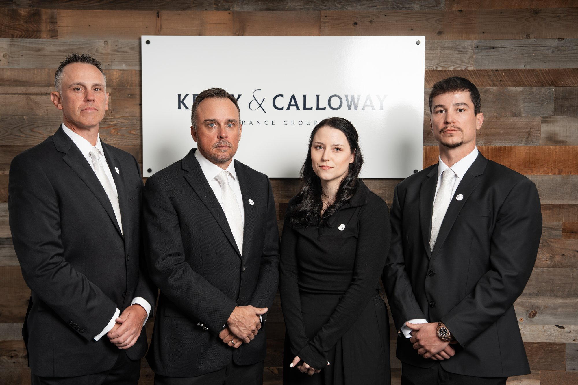 The Kelly & Calloway Insurance Group team at the firm’s Arizona office. Co-founders Steve Kelly and Ryan Calloway (far right) built the firm around a fiduciary advisory model that integrates employee benefits, HR infrastructure, and company culture into a single managed service — a structure designed specifically for organizations, like ABA practices, where HR teams are stretched thin and staff retention is operationally critical.