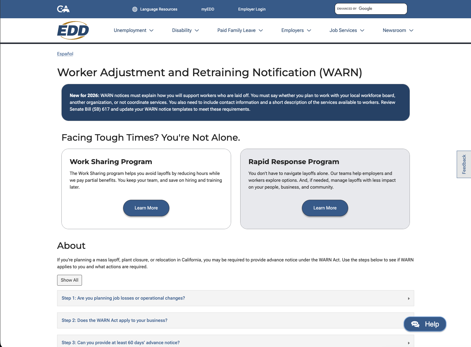 In specific cases, employers are required to file WARN notices announcing upcoming layoffs.
