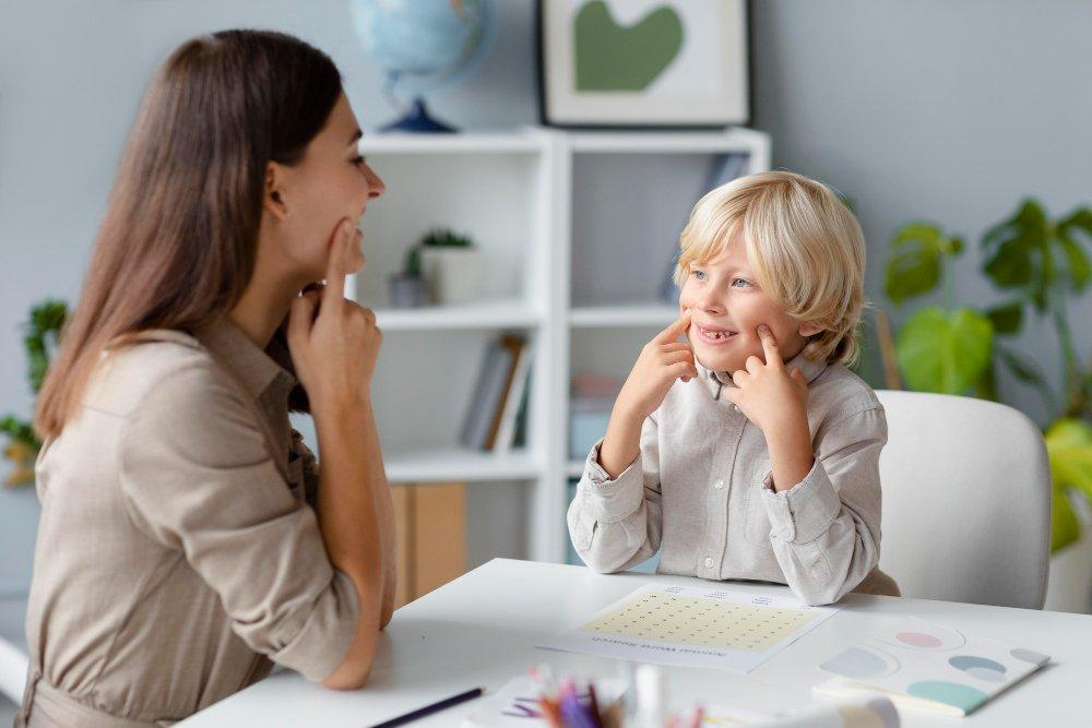 A therapist and child practice facial imitation during a behavioral therapy session. ALP’s panel closure eliminates planned capacity for 425 additional children in New York.