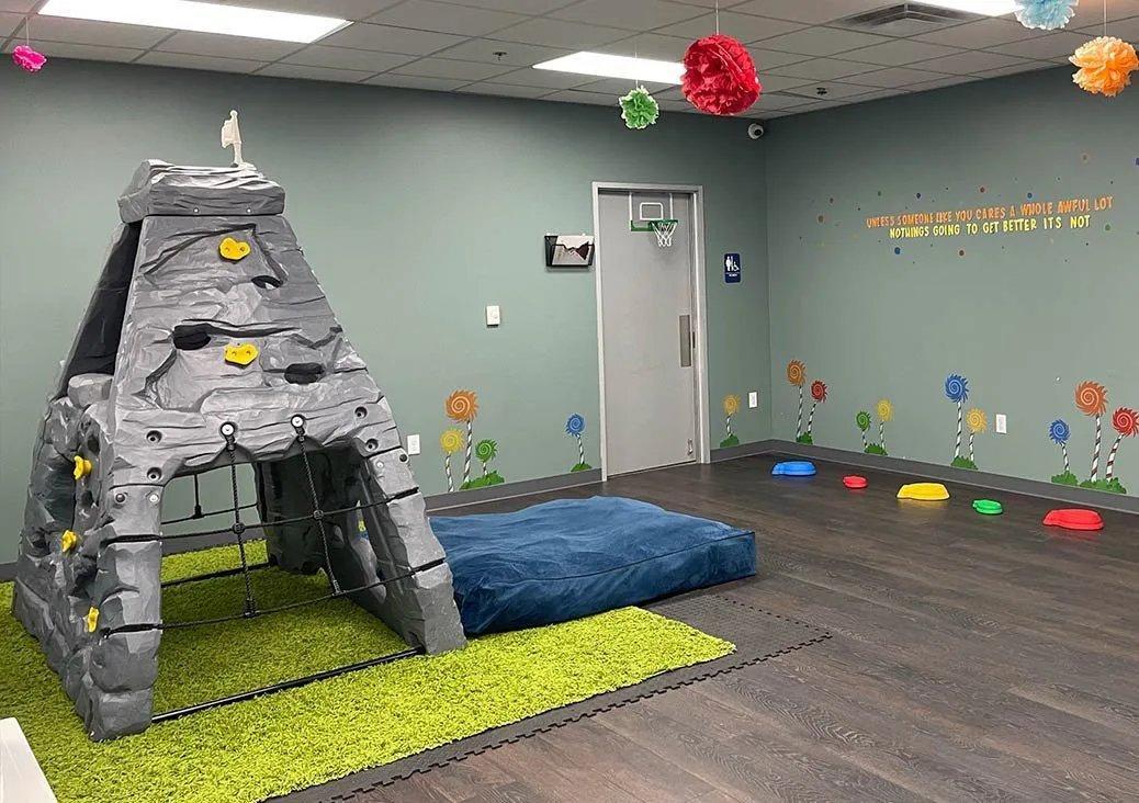 Caravel’s centers feature sensory-friendly environments designed for young children receiving ABA therapy.