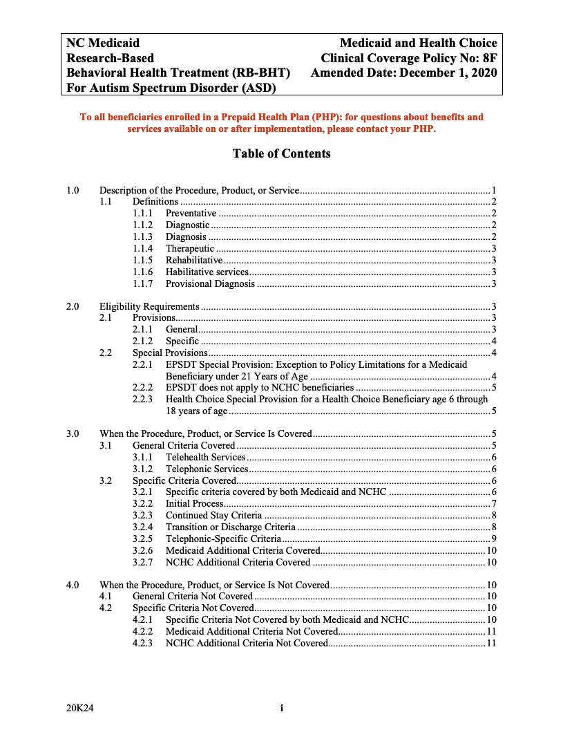 For an operator entering North Carolina’s adult-autism market for the first time, RB-BHT provides the reimbursement framework. For Frontline, it supplies the rationale: a pediatric platform can extend into adult care within a single state without buying an unrelated IDD operator to do it.