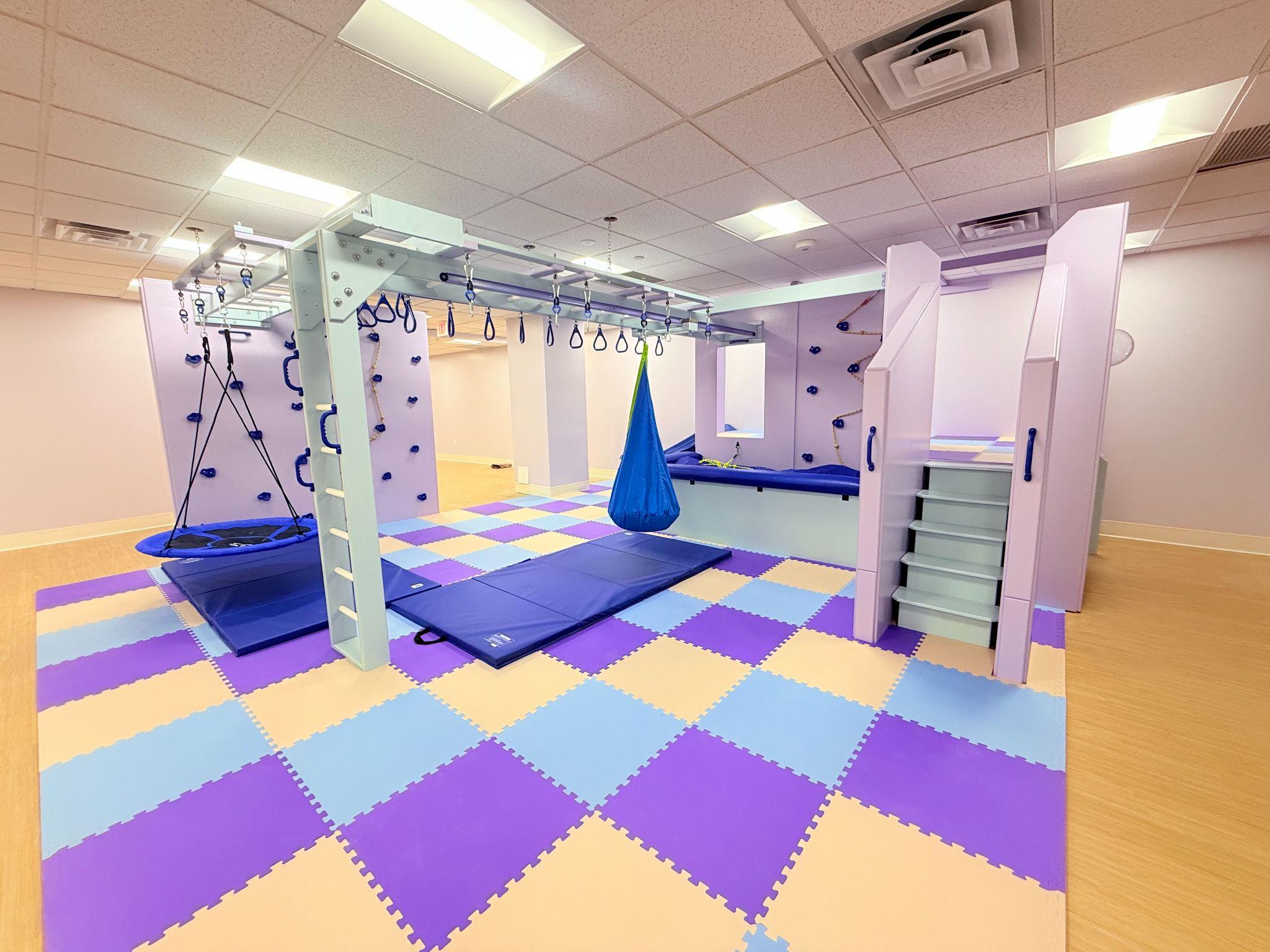 Royalty Sensory Gyms allows for custom colors and various designs of climbing equipment.